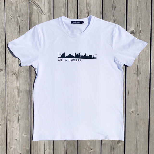 STANDARD CALIFORNIA(スタンダードカリフォルニア)の西海岸スタイル☆LUSSO SURF ウェストコーストTシャツ　Mサイズ☆ メンズのトップス(Tシャツ/カットソー(半袖/袖なし))の商品写真