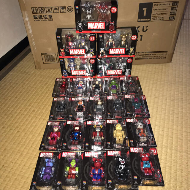 MARVEL マーベル ベアブリック ハッピーくじ 25種 - キャラクターグッズ