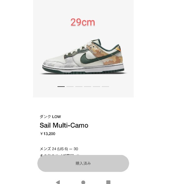 NIKE DUNK LOW SE  SAIL MULTI CAMO