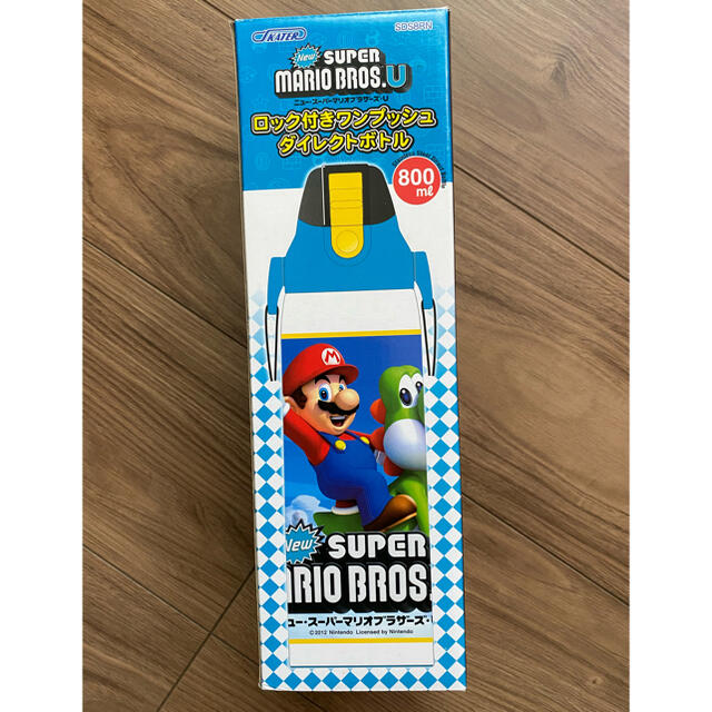 【新品】スーパーマリオ 保冷ダイレクトステンレスボトル 800ml 直飲み水筒 キッズ/ベビー/マタニティの授乳/お食事用品(水筒)の商品写真