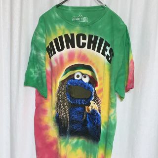 セサミストリート(SESAME STREET)のセサミストリート クッキーモンスター タイダイ染めプリントTシャツ ユニセックス(Tシャツ/カットソー(半袖/袖なし))