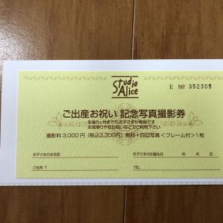 スタジオアリス撮影券(その他)