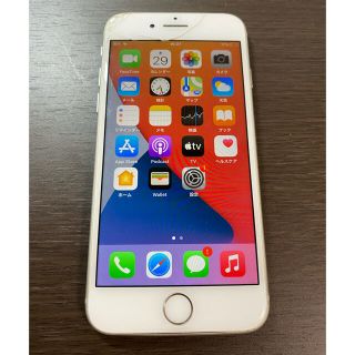 アイフォーン(iPhone)の割れあり　simフリー　iPhone8 64GB シルバー　ジャンク品(スマートフォン本体)