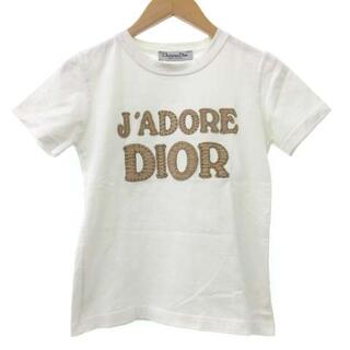 クリスチャンディオール(Christian Dior)のクリスチャンディオール Tシャツ カットソー 半袖 ワッペン 白 USA8(Tシャツ(半袖/袖なし))