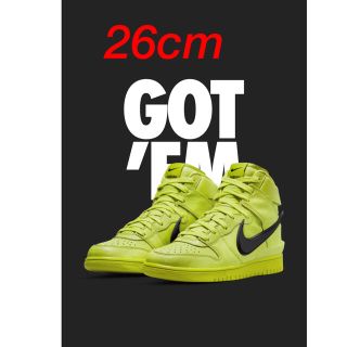 アンブッシュ(AMBUSH)のAMBUSH × NIKE DUNK HIGH FLASH LIME 新品未開封(スニーカー)