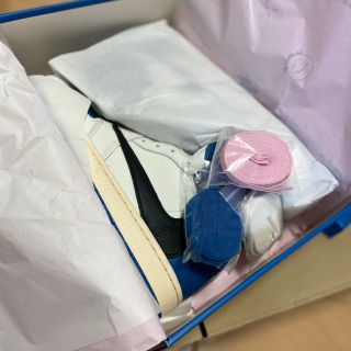 ナイキ(NIKE)のTRAVIS SCOTT × FRAGMENT JORDAN 1 25cm(スニーカー)