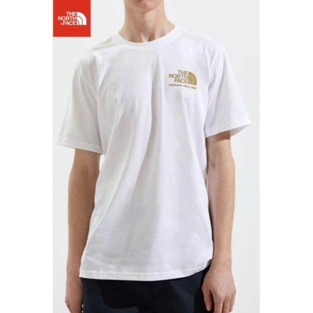 THE NORTH FACE(ザノースフェイス)のSALE! 海外 ノースフェイス Tシャツ 半袖 綿 ロゴ 白/L K156B メンズのトップス(Tシャツ/カットソー(半袖/袖なし))の商品写真