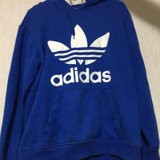 アディダス(adidas)のアディダスパーカー 青(パーカー)