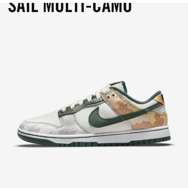 NIKE(ナイキ)のNike Dunk Low SE “Sail Multi-Camo” メンズの靴/シューズ(スニーカー)の商品写真