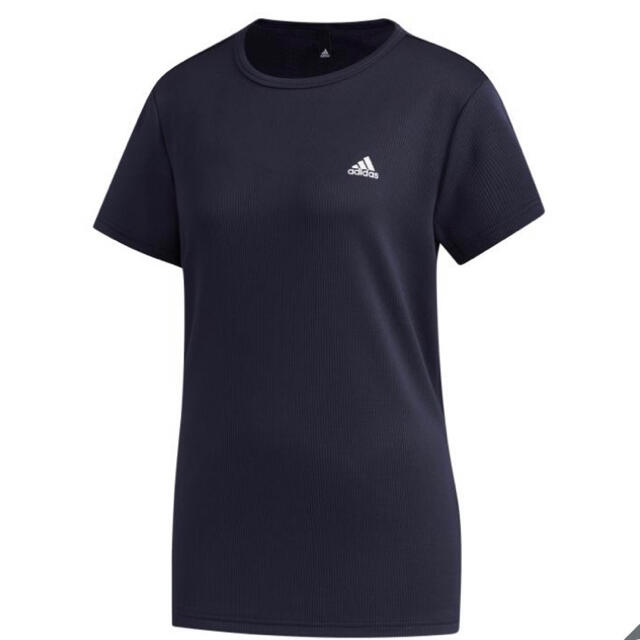 adidas(アディダス)の【新品未使用タグ付き】アディダス 半袖 Tシャツ ネイビー レディースのトップス(Tシャツ(半袖/袖なし))の商品写真