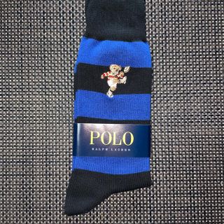 ポロラルフローレン(POLO RALPH LAUREN)の大人気！ラグビーベアーボーダー！ポロ・ラルフローレンメンズ　靴下(ソックス)