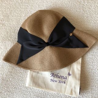 バーニーズニューヨーク(BARNEYS NEW YORK)のぽんず様専用☆Athena New York Risako  リサコ (麦わら帽子/ストローハット)