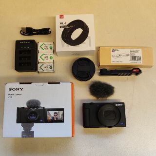 ソニー(SONY)の【美品】SONY ZV-1 VLOGCAM ブラック(コンパクトデジタルカメラ)