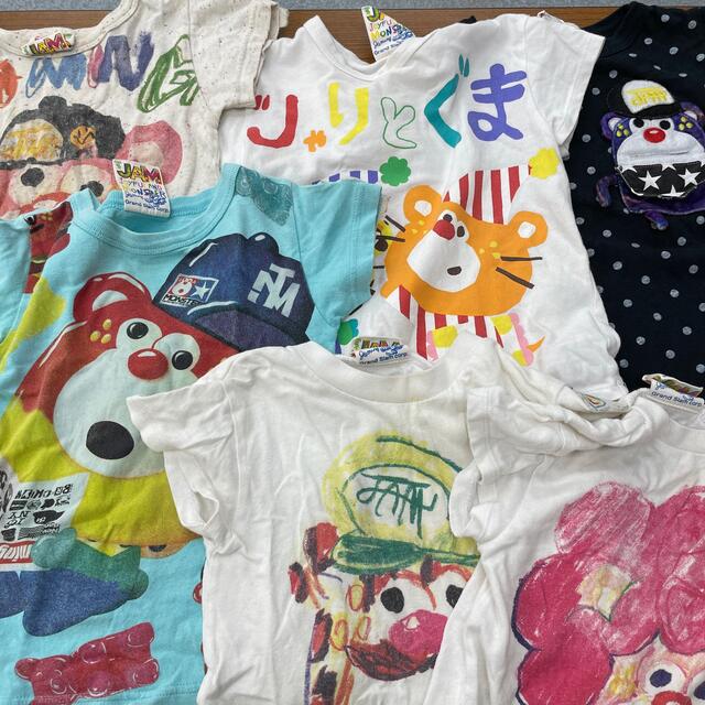 JAM(ジャム)の中古  6枚セット  JAM  100cm  Tシャツ  半袖 キッズ/ベビー/マタニティのキッズ服男の子用(90cm~)(Tシャツ/カットソー)の商品写真