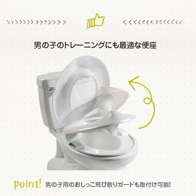 日本育児(ニホンイクジ)のトイレトレーニング　MY SIZE POTTY　マイサイズポッティ　洋式おまる キッズ/ベビー/マタニティのおむつ/トイレ用品(ベビーおまる)の商品写真