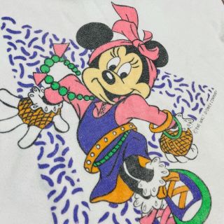 ディズニー(Disney)のアメリカ古着　レトロなミニーちゃんTシャツ(Ｔシャツ)