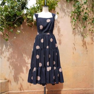 Her lip to ♡ Polka Dot Open Back Dress(ロングワンピース/マキシワンピース)