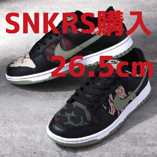 Nike Dunk Low Multi Camo Black 26.5cm