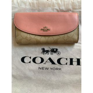 コーチ(COACH)のコーチ　coach 長財布／ピンク(財布)