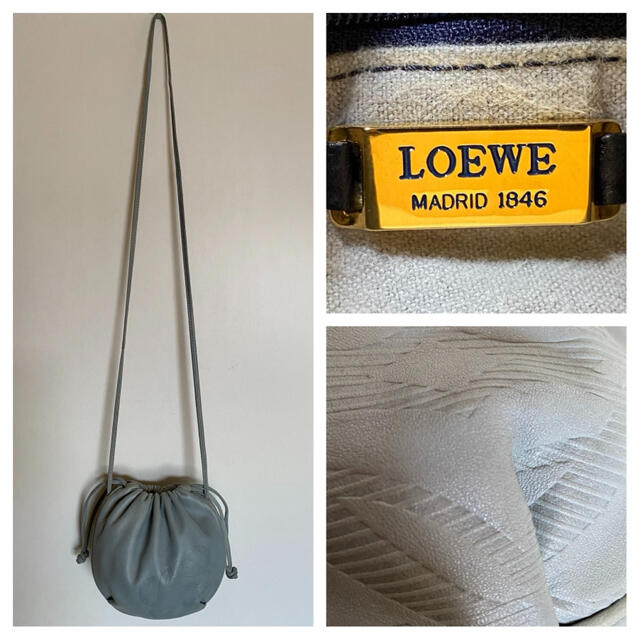 美品 LOEWE オールド ロエベ ナッパレザー ミニ ショルダーバッグ