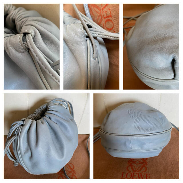 美品 LOEWE オールド ロエベ ナッパレザー ミニ ショルダーバッグ