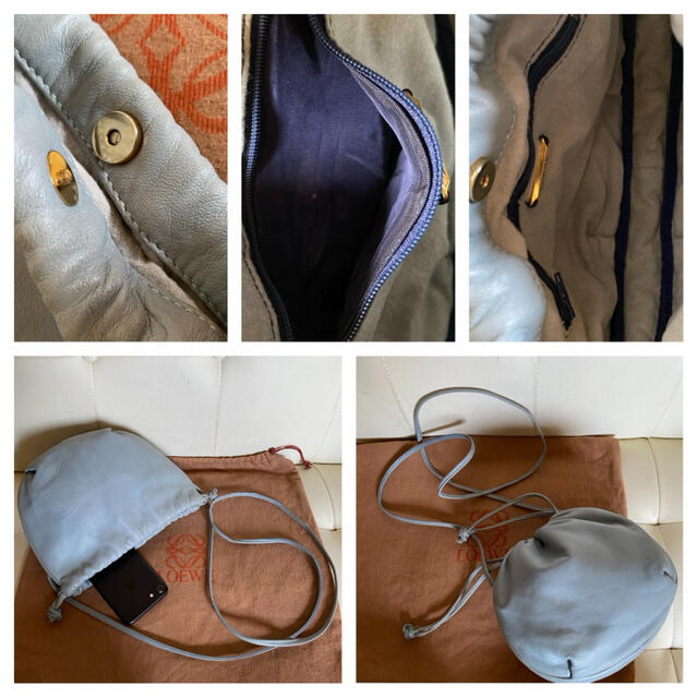 美品 LOEWE オールド ロエベ ナッパレザー ミニ ショルダーバッグ