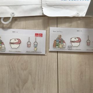 ユニクロ(UNIQLO)のyuuuuuuu様専用　すみっコぐらし　転写シール　2枚セット(キャラクターグッズ)