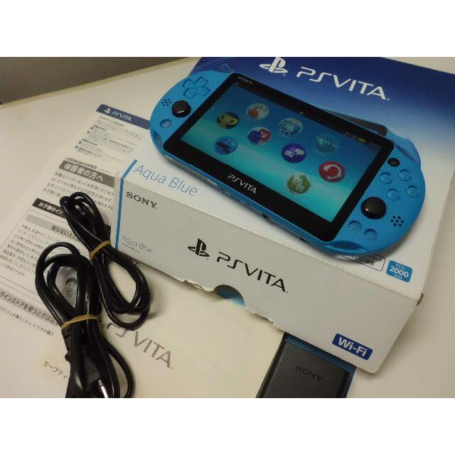 ゲームソフト/ゲーム機本体PSVITA PCH-2000 Aqua Blue