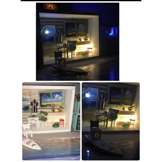 ハワイアン ミニチュア カフェ バー ハンドメイドのインテリア/家具(インテリア雑貨)の商品写真