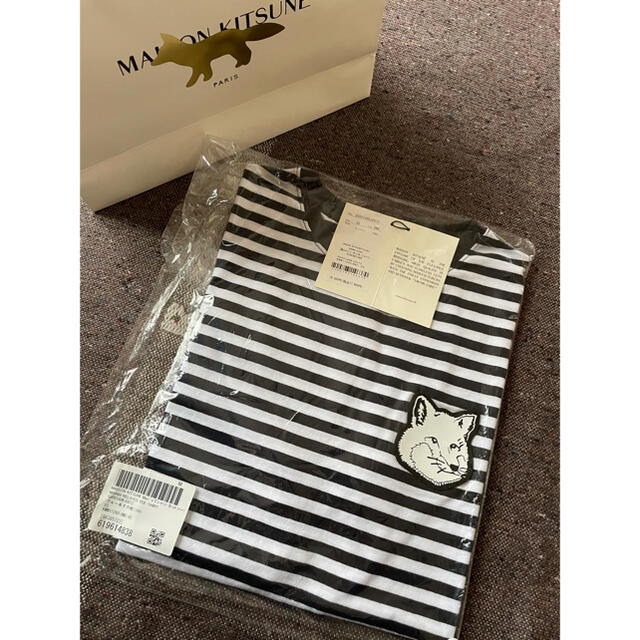 MAISONKITSUNEメゾンキツネ　maison kitsune  ボーダーTシャツ　半袖