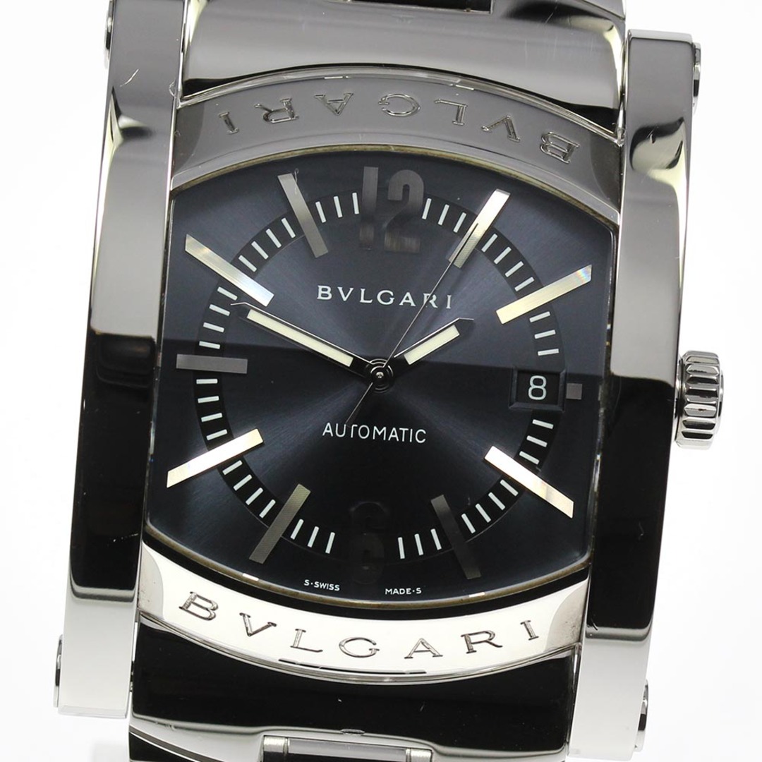 メーカー供給 ☆美品【BVLGARI】ブルガリ アショーマ デイト AA48S