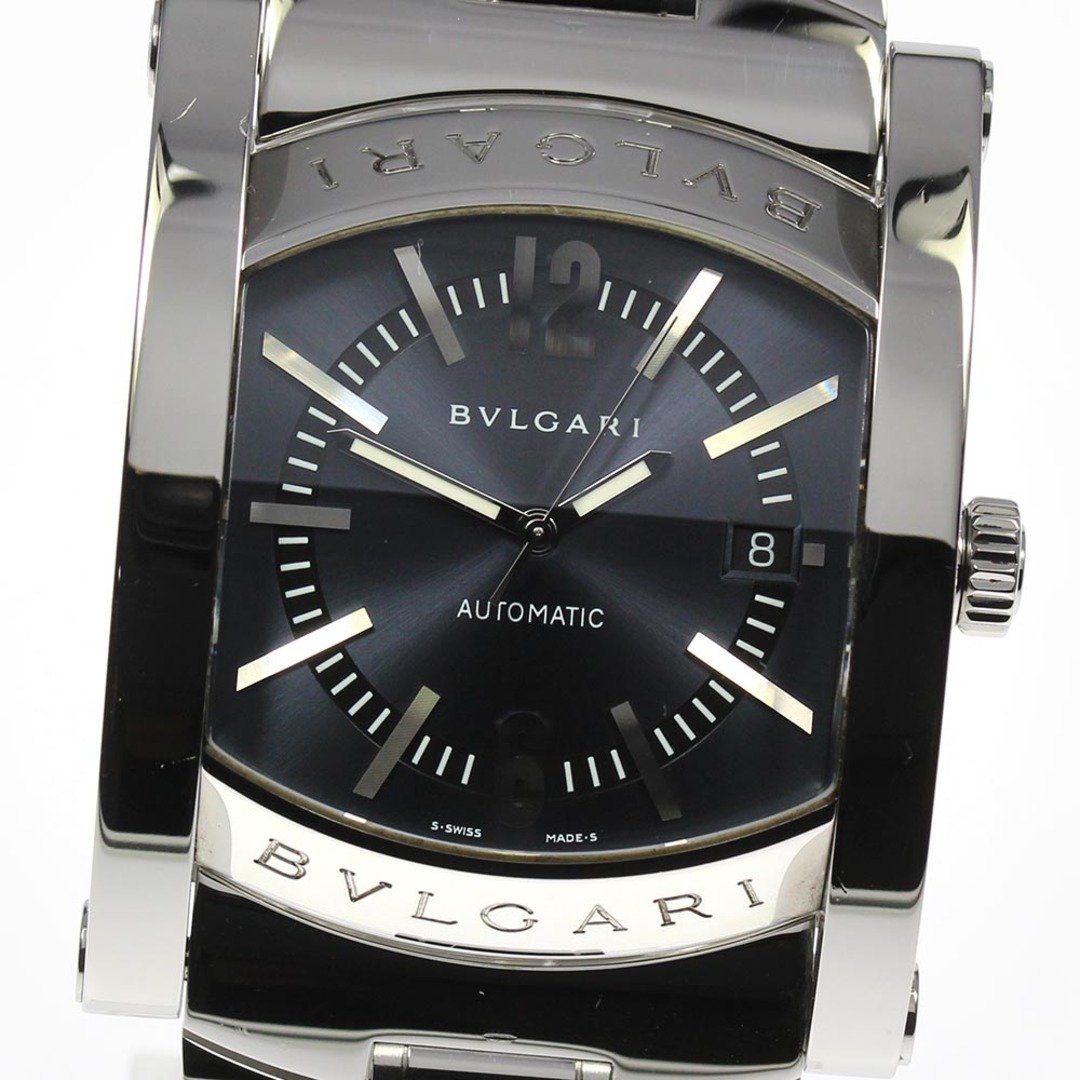 L2機能特徴☆美品【BVLGARI】ブルガリ アショーマ デイト AA48S 自動巻き メンズ【ev20】