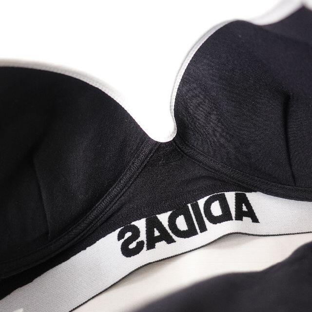 adidas(アディダス)のadidas　スポーツブラ　レディース　ブラック レディースの下着/アンダーウェア(ブラ)の商品写真