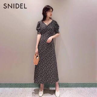 スナイデル(SNIDEL)のSNIDEL バリエーションプリントワンピース  BLK(ロングワンピース/マキシワンピース)