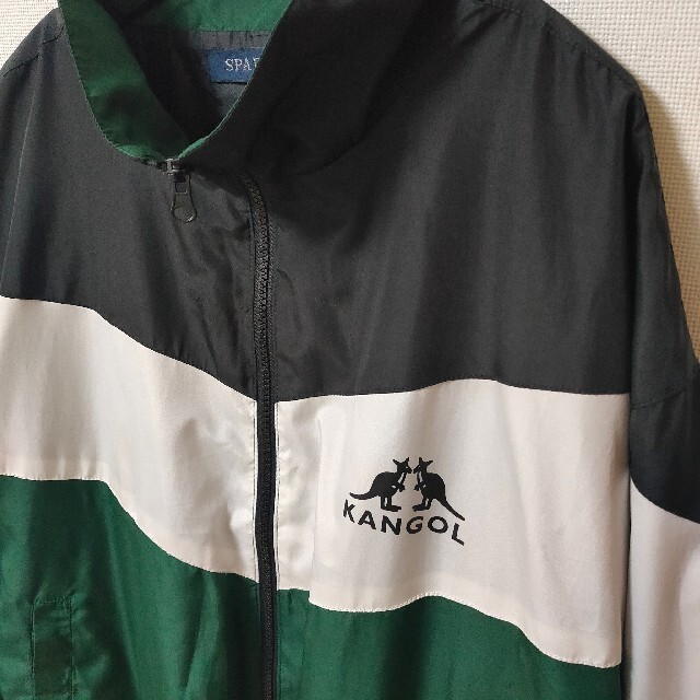 KANGOL(カンゴール)の美品 KANGOL グリーン メンズ Lサイズ ナイロンジャケット ジャンパー メンズのジャケット/アウター(ナイロンジャケット)の商品写真