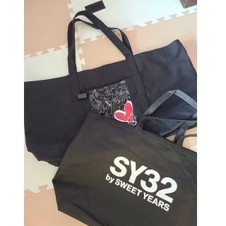 スウィートイヤーズ(SWEET YEARS)のSY32 トートバッグ2点セット ロゴハート刺繍❤(トートバッグ)