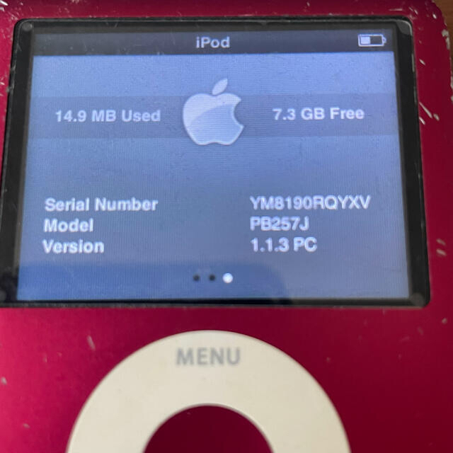 iPod(アイポッド)のiPod nano＊(PRODUCT) RED＊8GB スマホ/家電/カメラのオーディオ機器(ポータブルプレーヤー)の商品写真