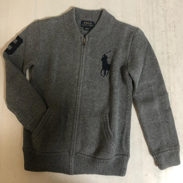 POLO RALPH LAUREN(ポロラルフローレン)のポロラルフローレン☆120☆長袖セーター☆男の子☆ジップアップ☆チャック☆前開き キッズ/ベビー/マタニティのキッズ服男の子用(90cm~)(ニット)の商品写真