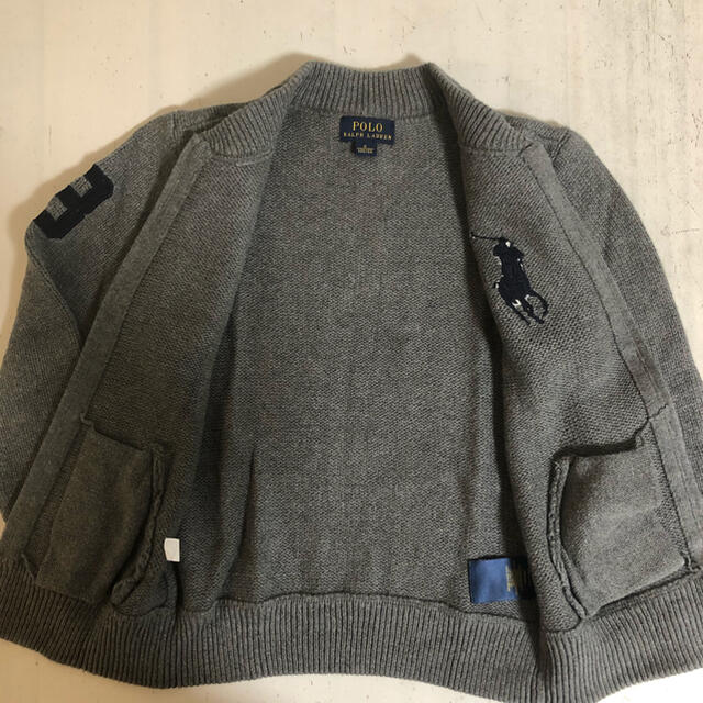 POLO RALPH LAUREN(ポロラルフローレン)のポロラルフローレン☆120☆長袖セーター☆男の子☆ジップアップ☆チャック☆前開き キッズ/ベビー/マタニティのキッズ服男の子用(90cm~)(ニット)の商品写真