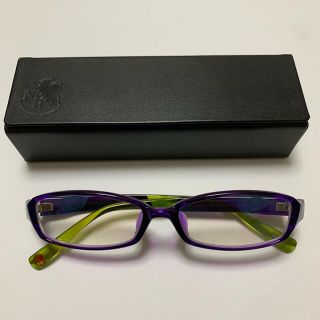 ジンズ(JINS)のEVANGELION × JINS 眼鏡　碇シンジモデル　初号機カラー(サングラス/メガネ)