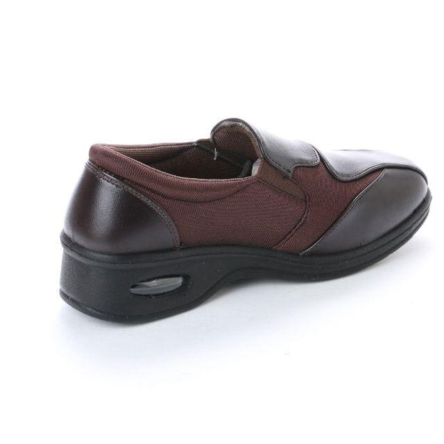 【新品 未使用】ウォーキングシューズ ブラウン 24.5cm 茶色 17443 レディースの靴/シューズ(スニーカー)の商品写真