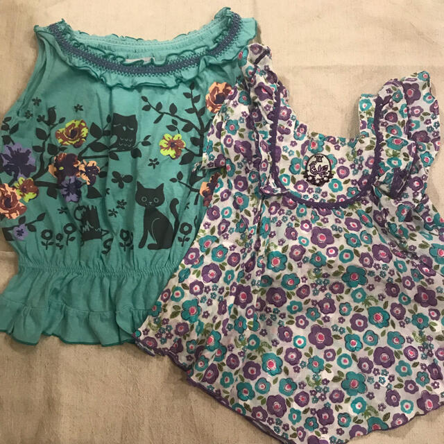 ANNA SUI mini(アナスイミニ)の美品　アナスイミニ  トップス 2点セット　110 キッズ/ベビー/マタニティのキッズ服女の子用(90cm~)(Tシャツ/カットソー)の商品写真