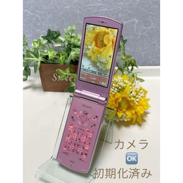 NEC(エヌイーシー)の美品 ドコモ N-01G ピンク docomo NEC 動作良好 /初期化済 スマホ/家電/カメラのスマートフォン/携帯電話(携帯電話本体)の商品写真