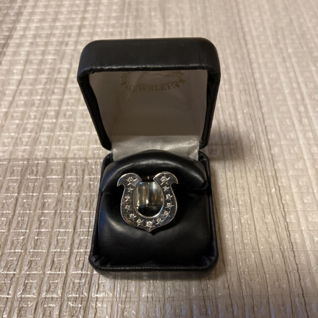 TENDERLOIN(テンダーロイン)のTENDERLOIN ホースシューリング シルバーストーン 13 メンズのアクセサリー(リング(指輪))の商品写真