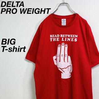 古着 DELTA PRO WEIGHT プリントTシャツ XL デルタ コットン(Tシャツ/カットソー(半袖/袖なし))
