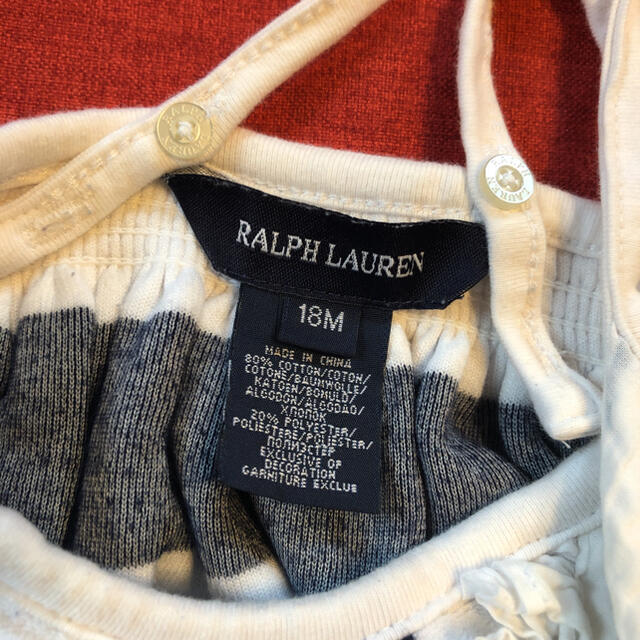 POLO RALPH LAUREN(ポロラルフローレン)のラルフローレン　ワンピース１８Ｍ キッズ/ベビー/マタニティのベビー服(~85cm)(ワンピース)の商品写真