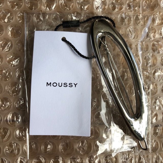 moussy(マウジー)の新品★MOUSSY  OVAL BARRETTE シルバー レディースのヘアアクセサリー(バレッタ/ヘアクリップ)の商品写真