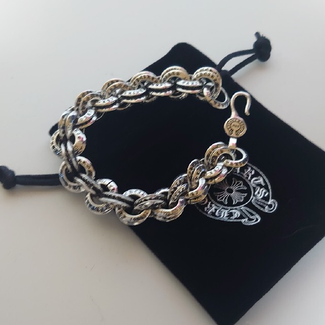 Chrome Hearts(クロムハーツ)の【新品】ダブルBリング ブレスレット 19cm メンズのアクセサリー(ブレスレット)の商品写真