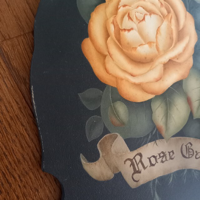 ◇トールペイント作品◇RoseGarden◇薔薇バラ◇ガーデニング◇木札