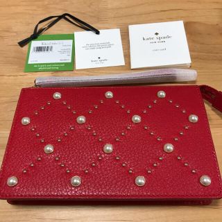 ケイトスペードニューヨーク(kate spade new york)のKate spade パール牛革クラッチバッグ(クラッチバッグ)